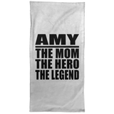 Amy The Mom The Hero The Legend - Hand Towel