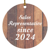 Sales Representative Since 2024 - Circle Ornament E