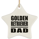 Golden Retriever Dad - Star Ornament