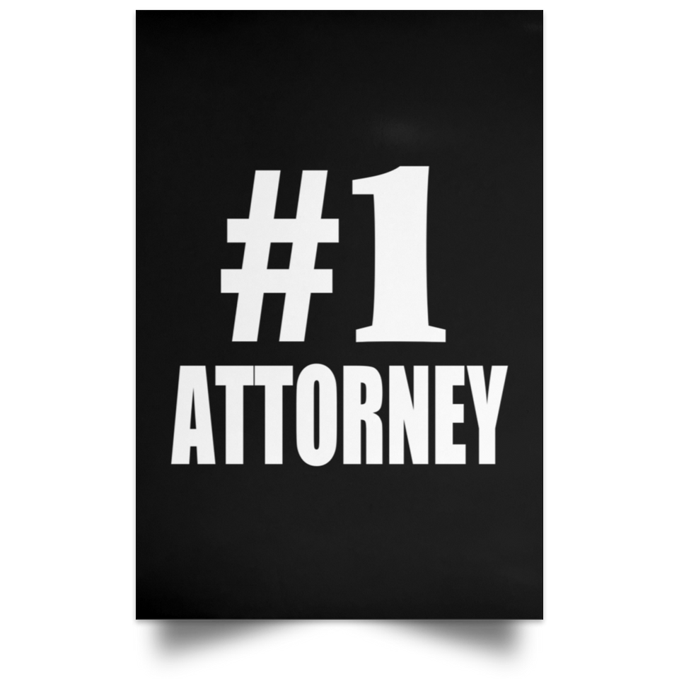 Number One #1 Attorney - Poster Portrait