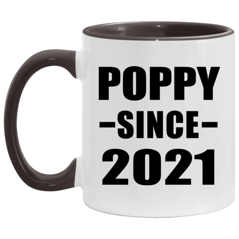 Poppy Since 2021 - 11oz Accent Mug Black