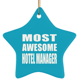 Most Awesome Hotel Manager - Star Ornament