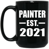 Painter Established EST. 2021 - 15oz Coffee Mug Black