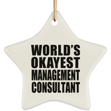 World's Okayest Management Consultant - Star Ornament