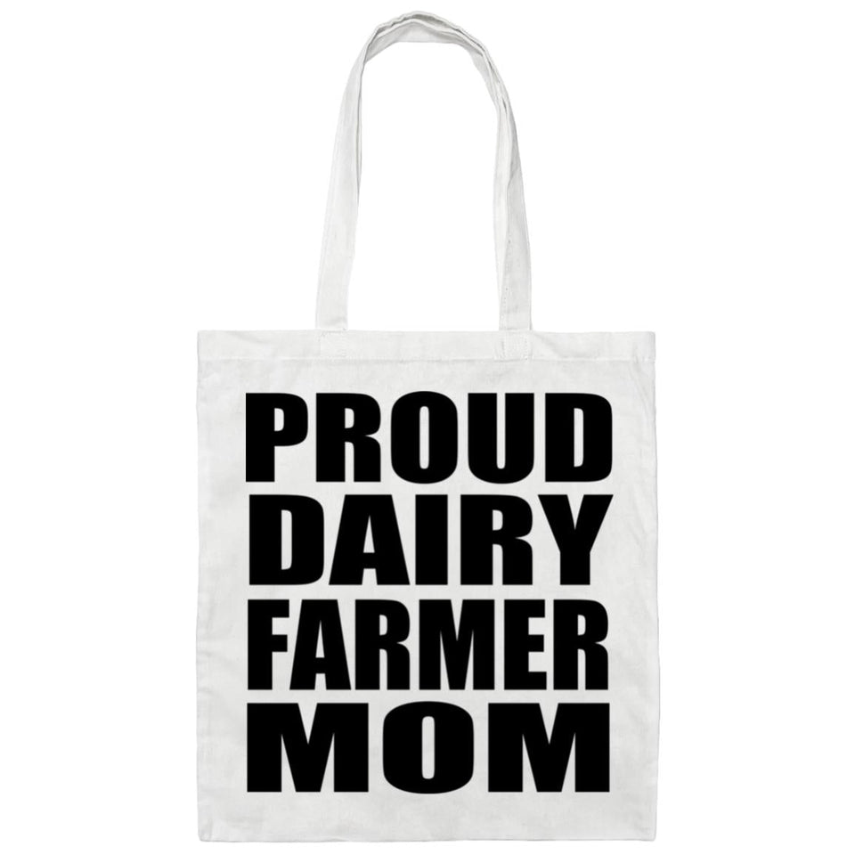 Proud Dairy Farmer Mom - Tote Bag White