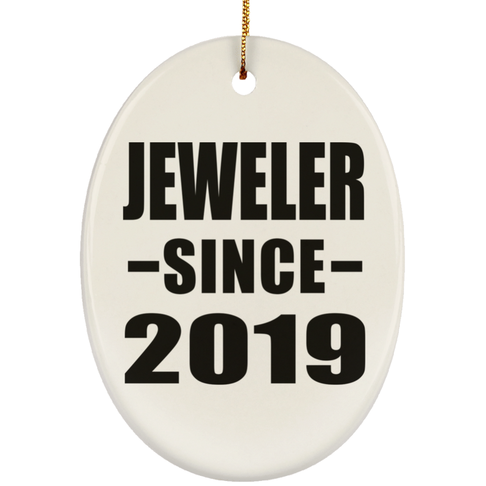 Jeweler Since 2019 - Oval Ornament