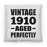 114th Birthday Vintage 1910 Aged Perfectly - Throw Pillow
