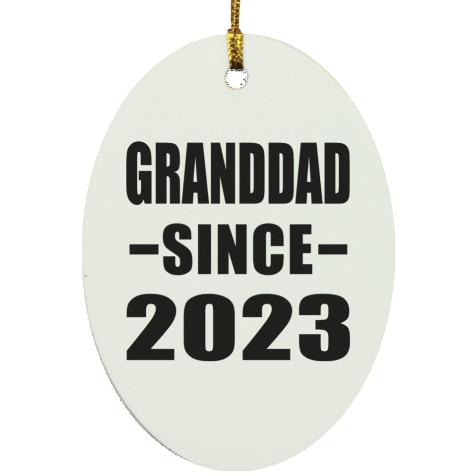 Granddad Since 2023 - Oval Ornament