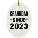 Granddad Since 2023 - Oval Ornament
