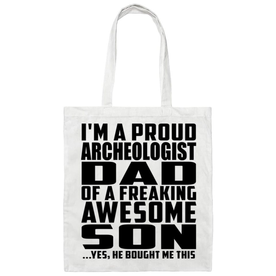 Proud Archeologist Dad Of Awesome Son - Tote Bag White