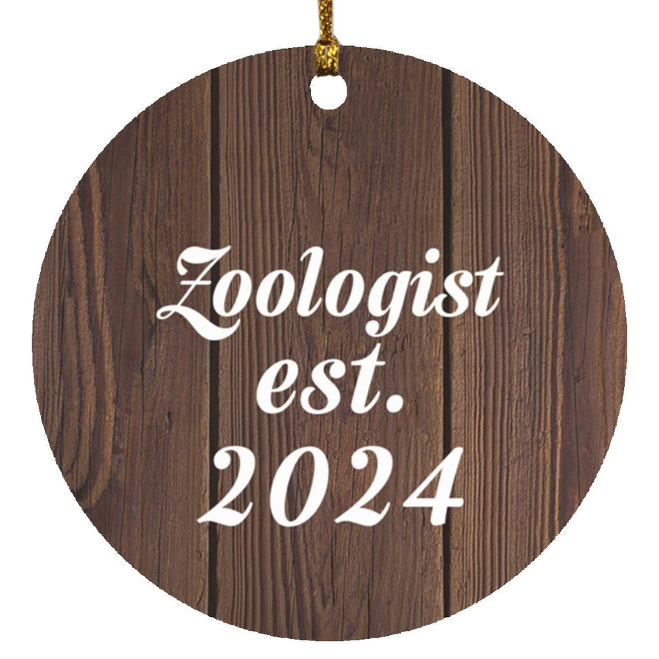 Zoologist Established Est. 2024 - Circle Ornament D