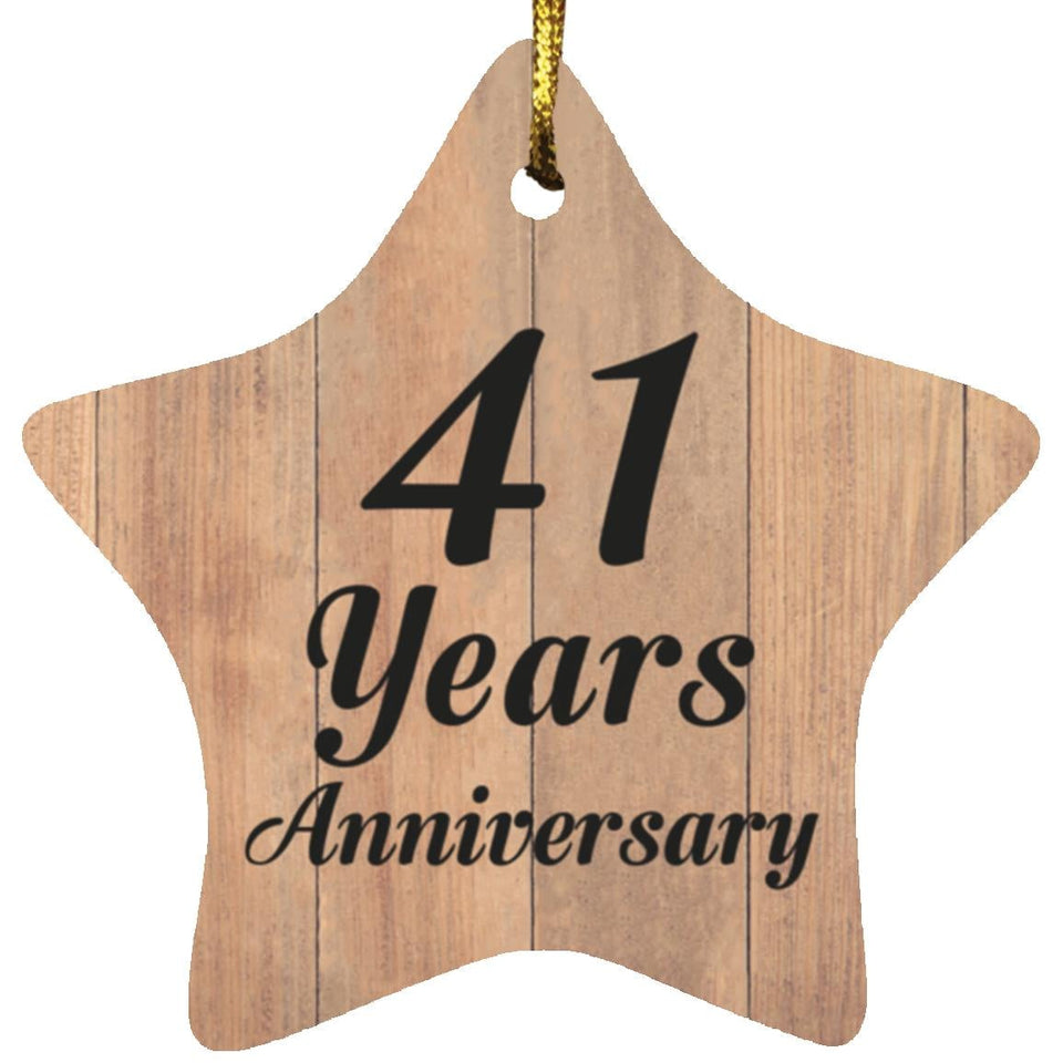 41st Anniversary 41 Years Anniversary - Star Ornament C