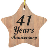 41st Anniversary 41 Years Anniversary - Star Ornament C
