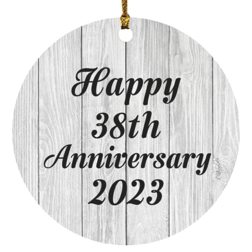 Happy 38th Anniversary 2023 - Circle Ornament F