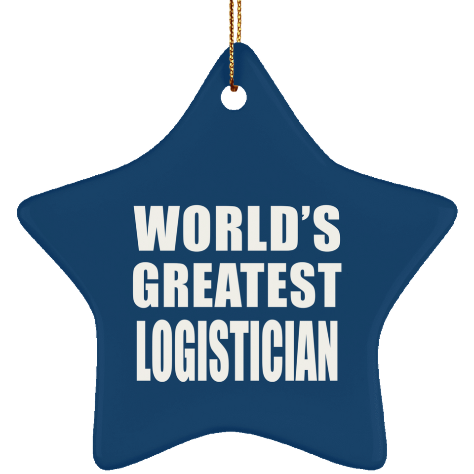 World's Greatest Logistician - Star Ornament