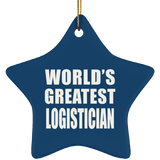 World's Greatest Logistician - Star Ornament