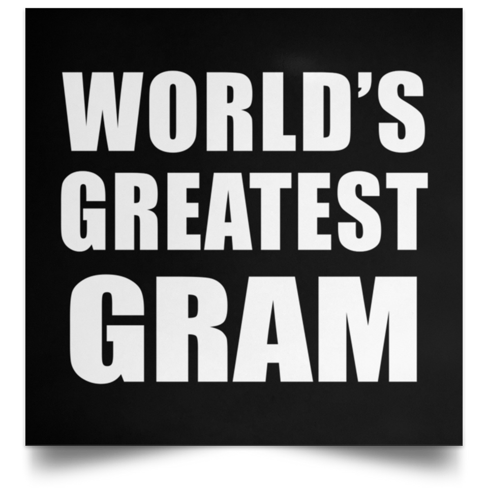 World's Greatest Gram - Poster Square