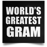 World's Greatest Gram - Poster Square