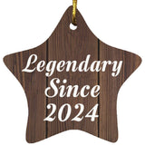 Birthday Legendary Since 2024 - Star Ornament D