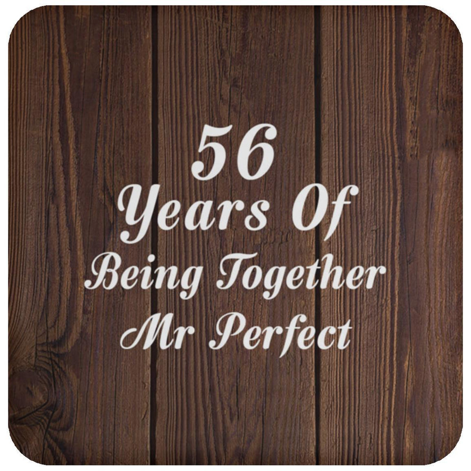 56th Anniversary 56 Years Of Being Mr Perfect - Drink Coaster D