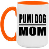 Pumi Dog Mom - 15oz Accent Mug Orange