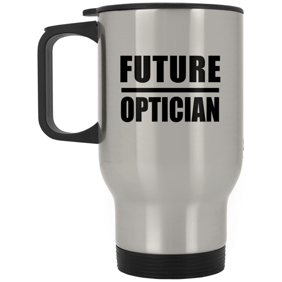 Future Optician - Silver Travel Mug