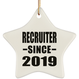 Recruiter Since 2019 - Star Ornament