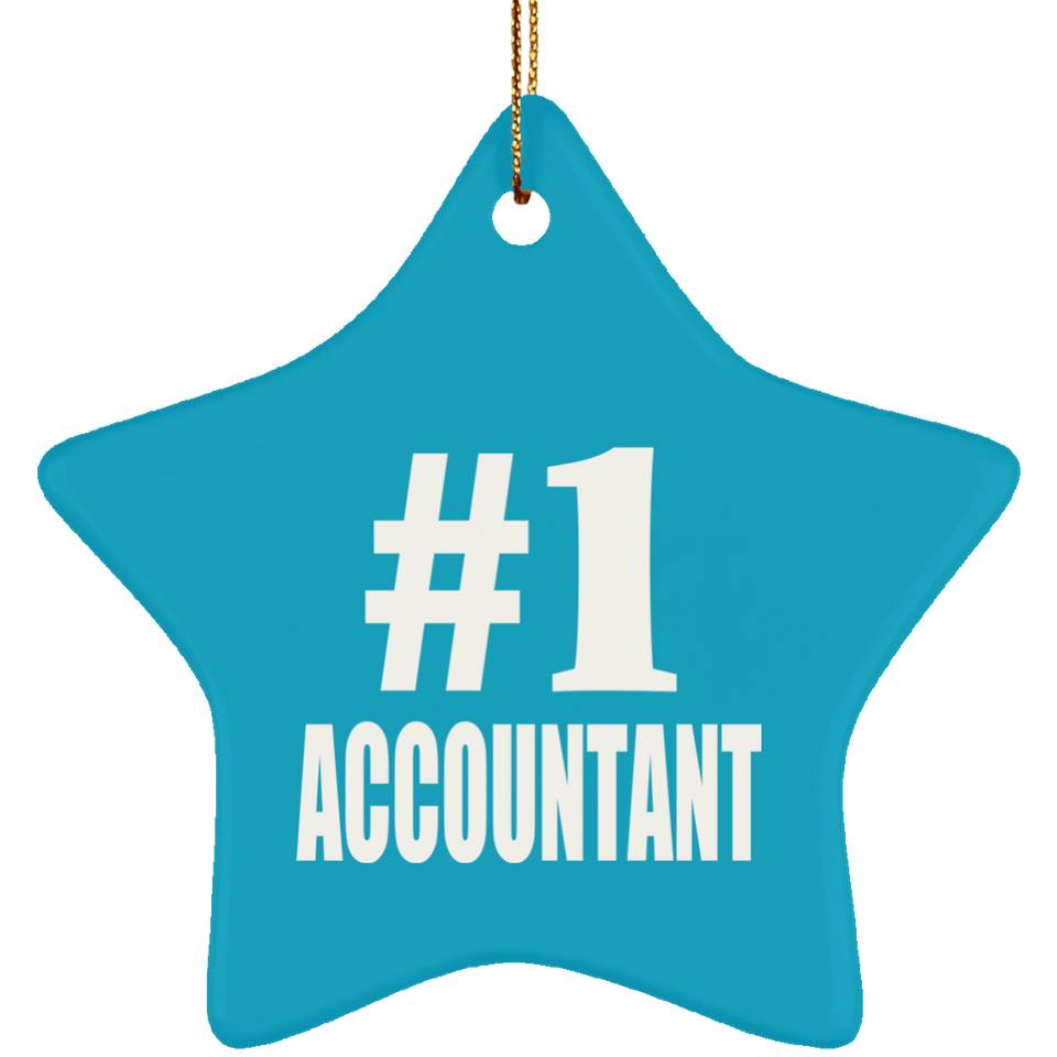 Number One #1 Accountant - Star Ornament