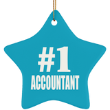 Number One #1 Accountant - Star Ornament