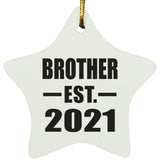 Brother Established EST. 2021 - Star Ornament