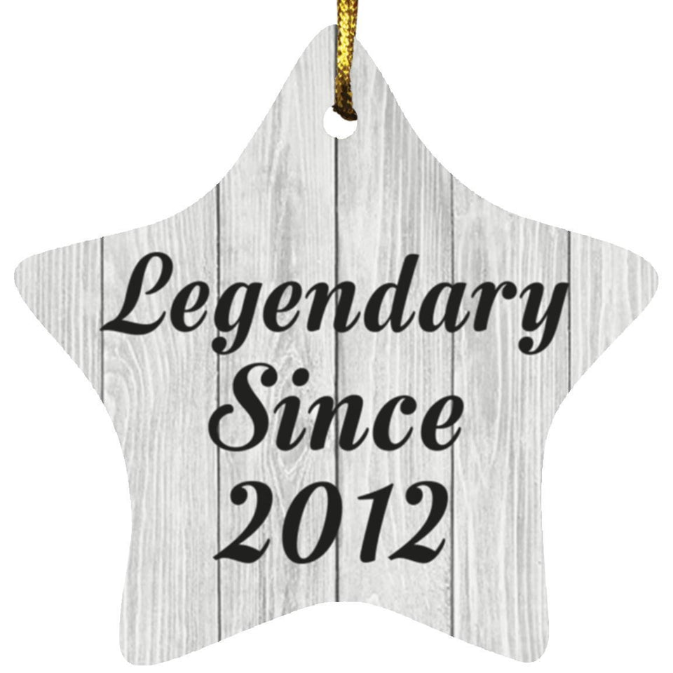 12th Birthday Legendary Since 2012 - Star Ornament F