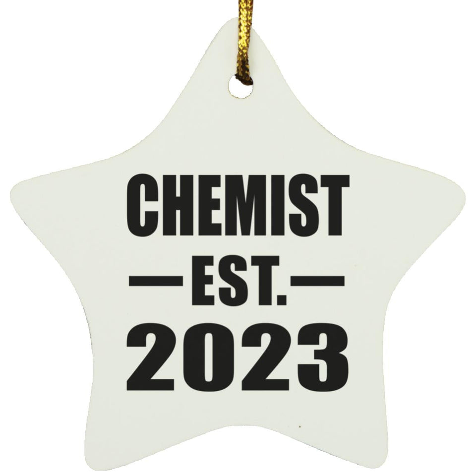 Chemist Established EST. 2023 - Star Ornament