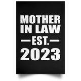 Mother In Law Established EST. 2023 - Poster Portrait