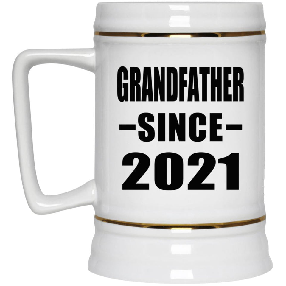 Grandfather Since 2021 - Beer Stein