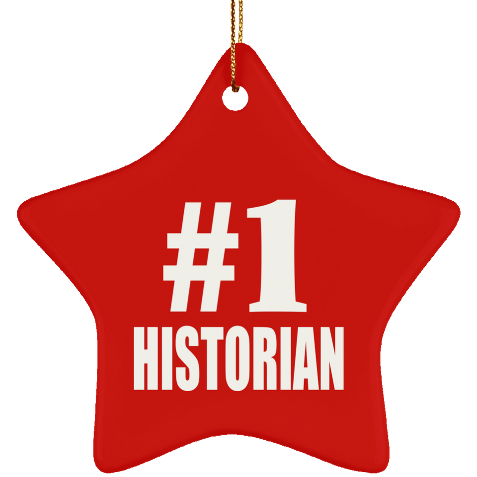 Number One #1 Historian - Star Ornament