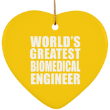 World's Greatest Biomedical Engineer - Heart Ornament