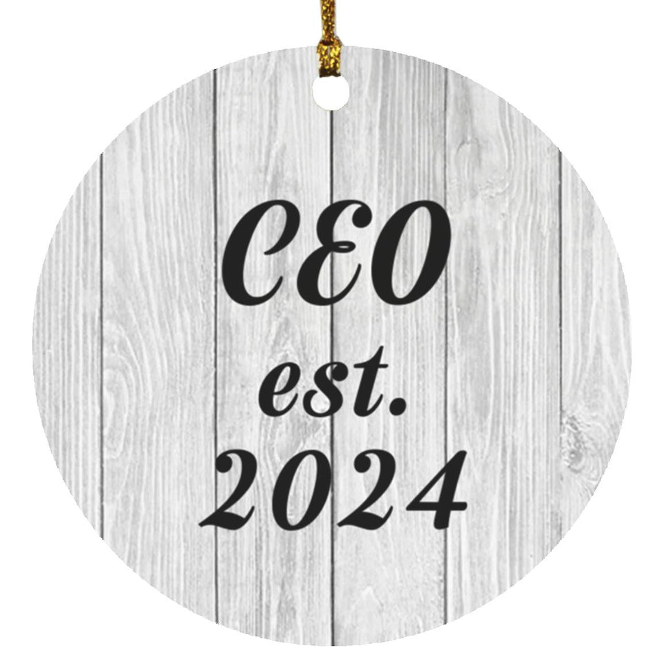 CEO Established Est. 2024 - Circle Ornament F