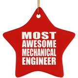 Most Awesome Mechanical Engineer - Star Ornament