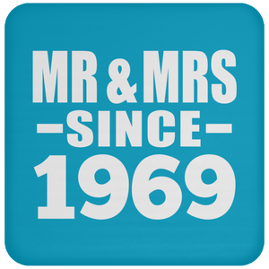 55th Anniversary Mr & Mrs Since 1969 - Drink Coaster