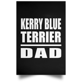 Kerry Blue Terrier Dad - Poster Portrait