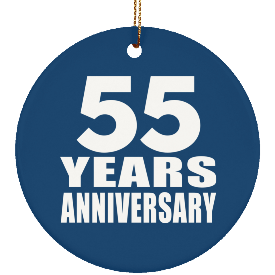 55th Anniversary 55 Years Anniversary - Circle Ornament
