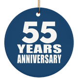 55th Anniversary 55 Years Anniversary - Circle Ornament
