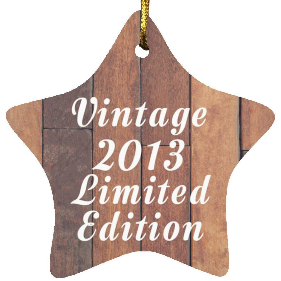 11th Birthday Vintage 2013 Limited Edition - Star Ornament E
