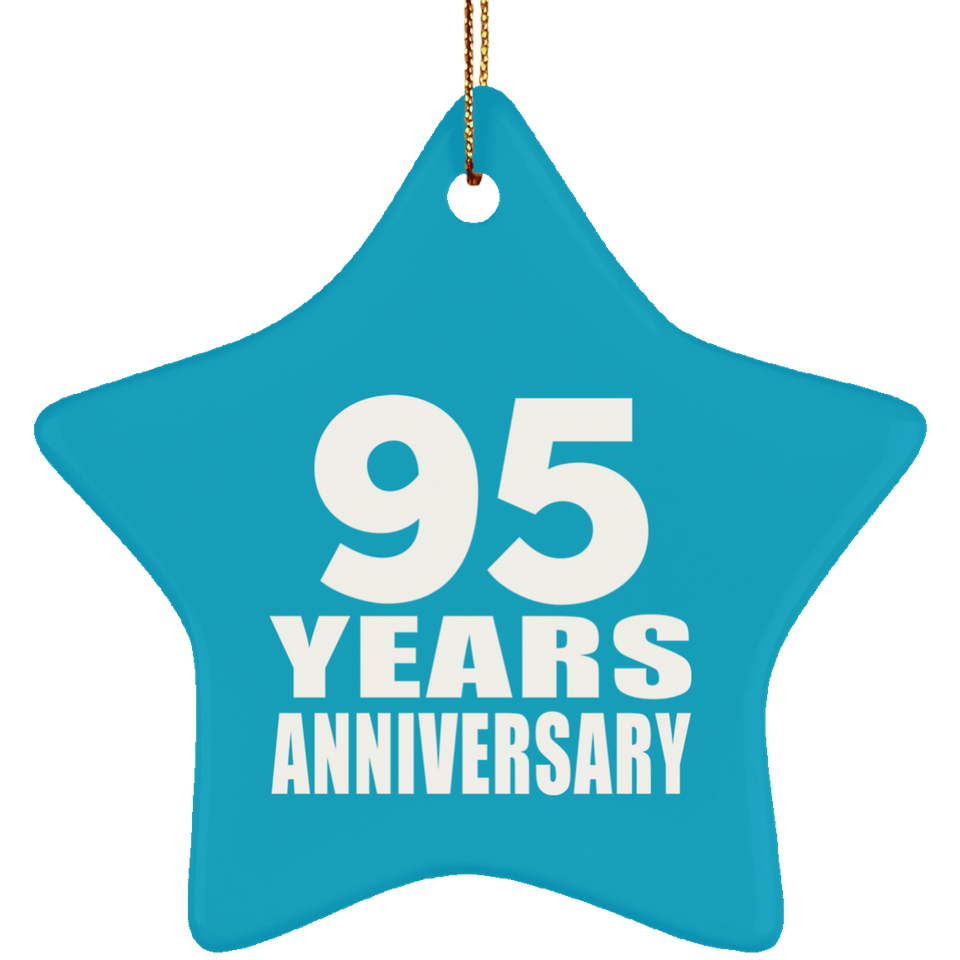 95th Anniversary 95 Years - Star Ornament