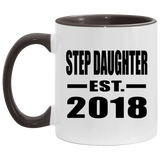 Step Daughter Established EST. 2018 - 11oz Accent Mug Black