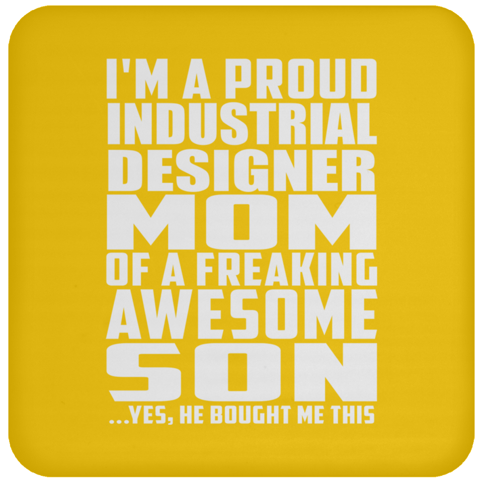 Proud Industrial Designer Mom Of Awesome Son - Drink Coaster