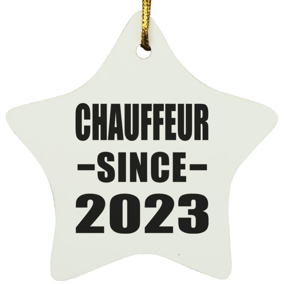 Chauffeur Since 2023 - Star Ornament