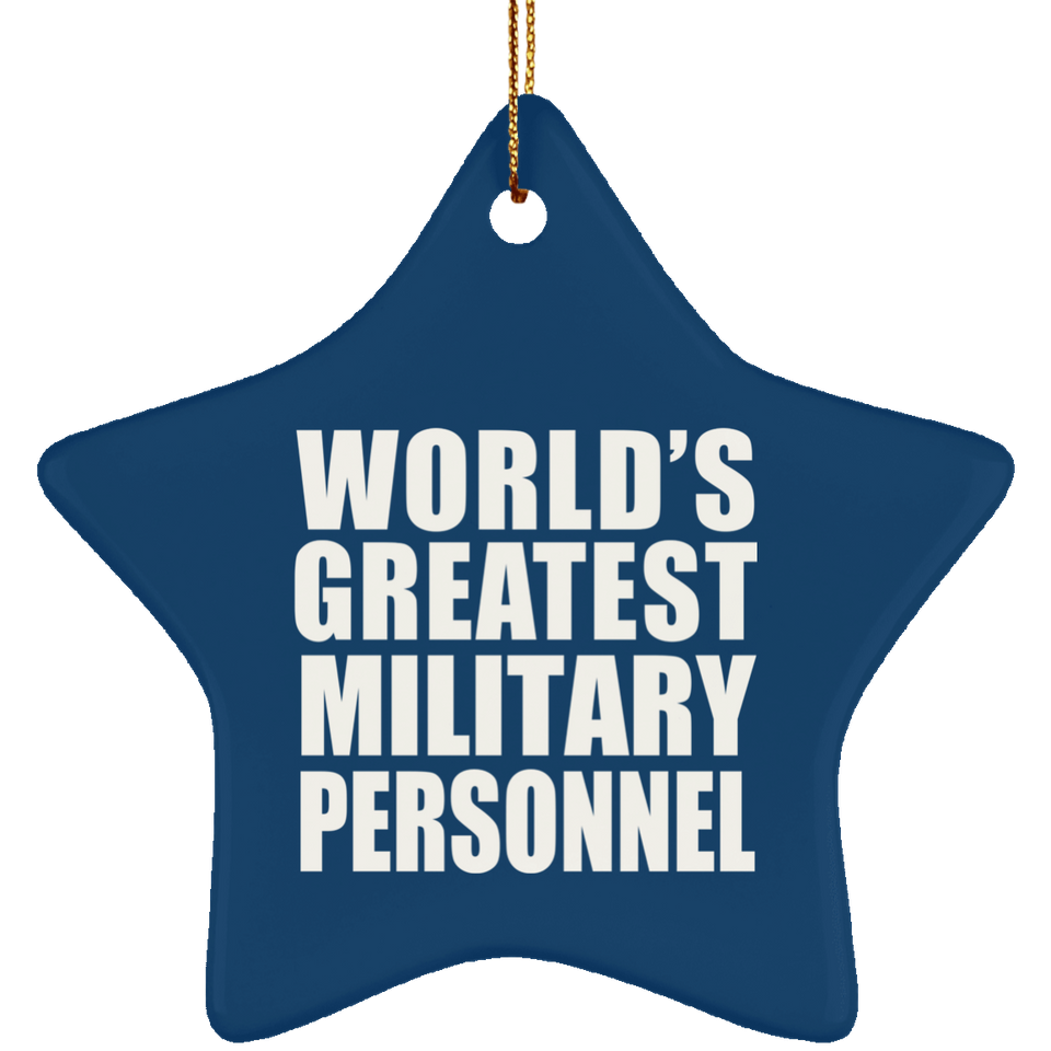 World's Greatest Military Personnel - Star Ornament