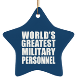 World's Greatest Military Personnel - Star Ornament