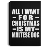 All I Want For Christmas Is My Maltese Dog - Canvas Portrait